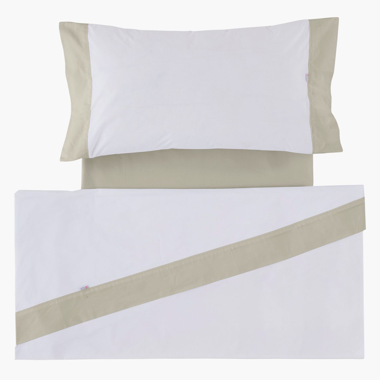 MaxColchon attribute Liso Aplique Blanco-Piedra