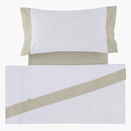 MaxColchon attribute Liso Aplique Blanco-Piedra